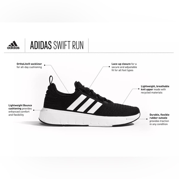 Men’s adidas swift run 23 shoes - Picture 4 of 6